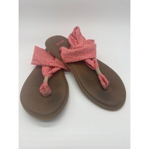 Sanuk Yoga Sling Sandals Bright Pink Womens 4-5